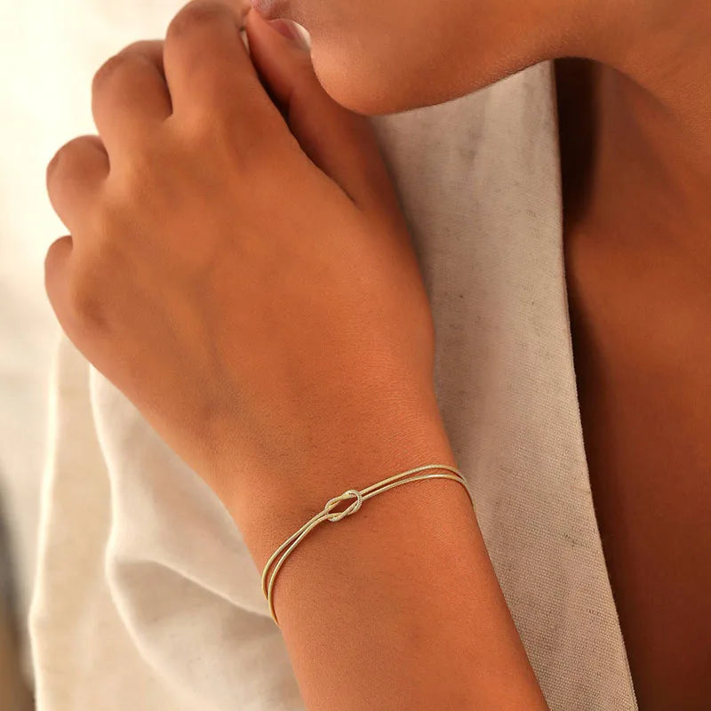 A-Z Love Knot Bracelet