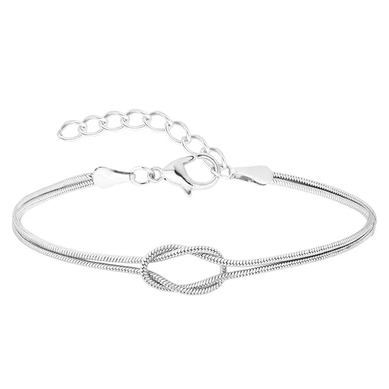 A-Z Love Knot Bracelet