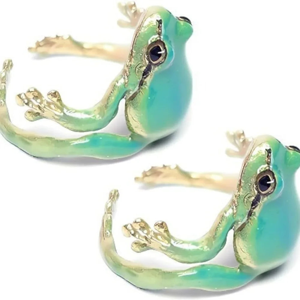 Mini Green Tree Frog Ring