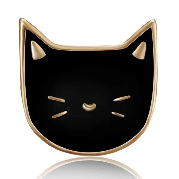 Cartoon Sweet Small Cat Enamel Pins Broch For Women Girls Fashion Kitten Metal Badges Backpack Collar Pin Broches Jewelry Gifts