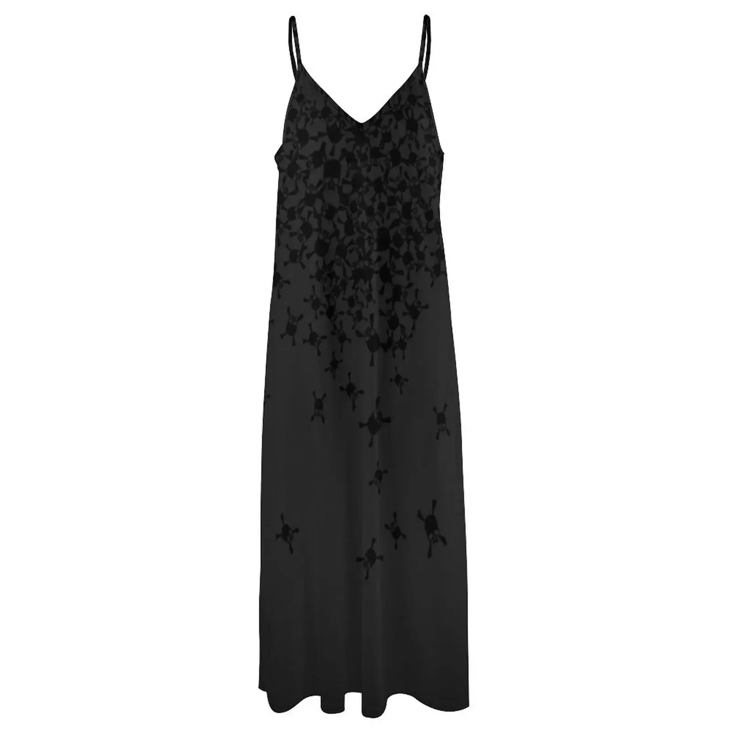 Noctis Lucis Caelum Skull Shirt Black Sleeveless Dress Women's dresses Clothing female Beachwear Dress