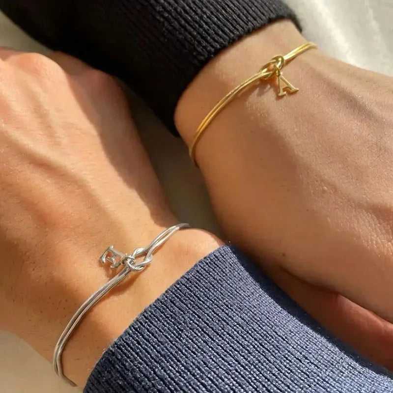 A-Z Love Knot Bracelet