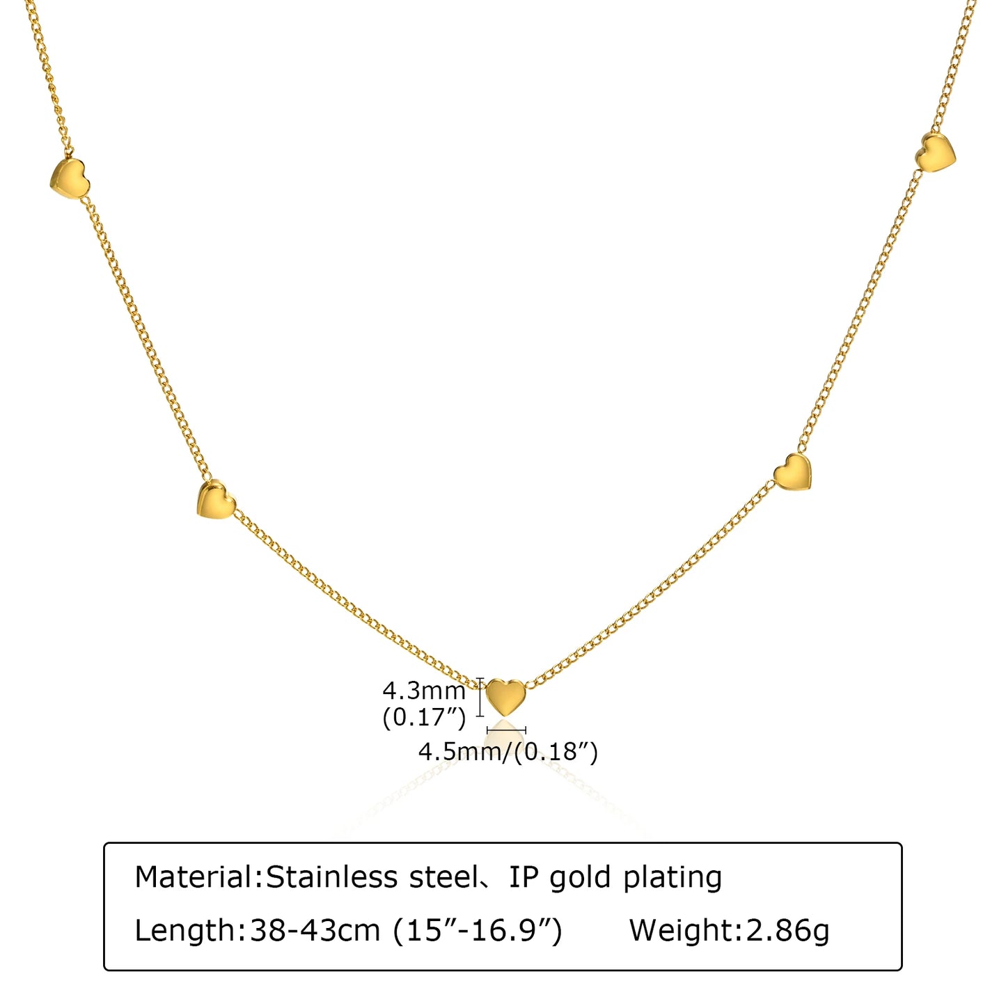 Gold Plated Lariat Necklace