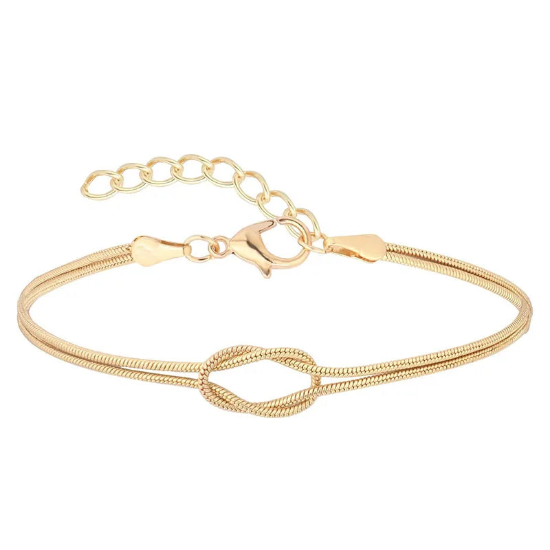 A-Z Love Knot Bracelet